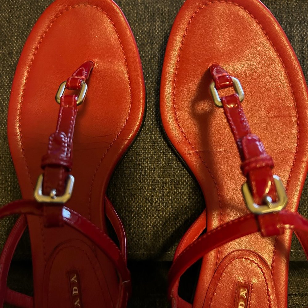 Prada Sandals - Red - Picture 2 of 7